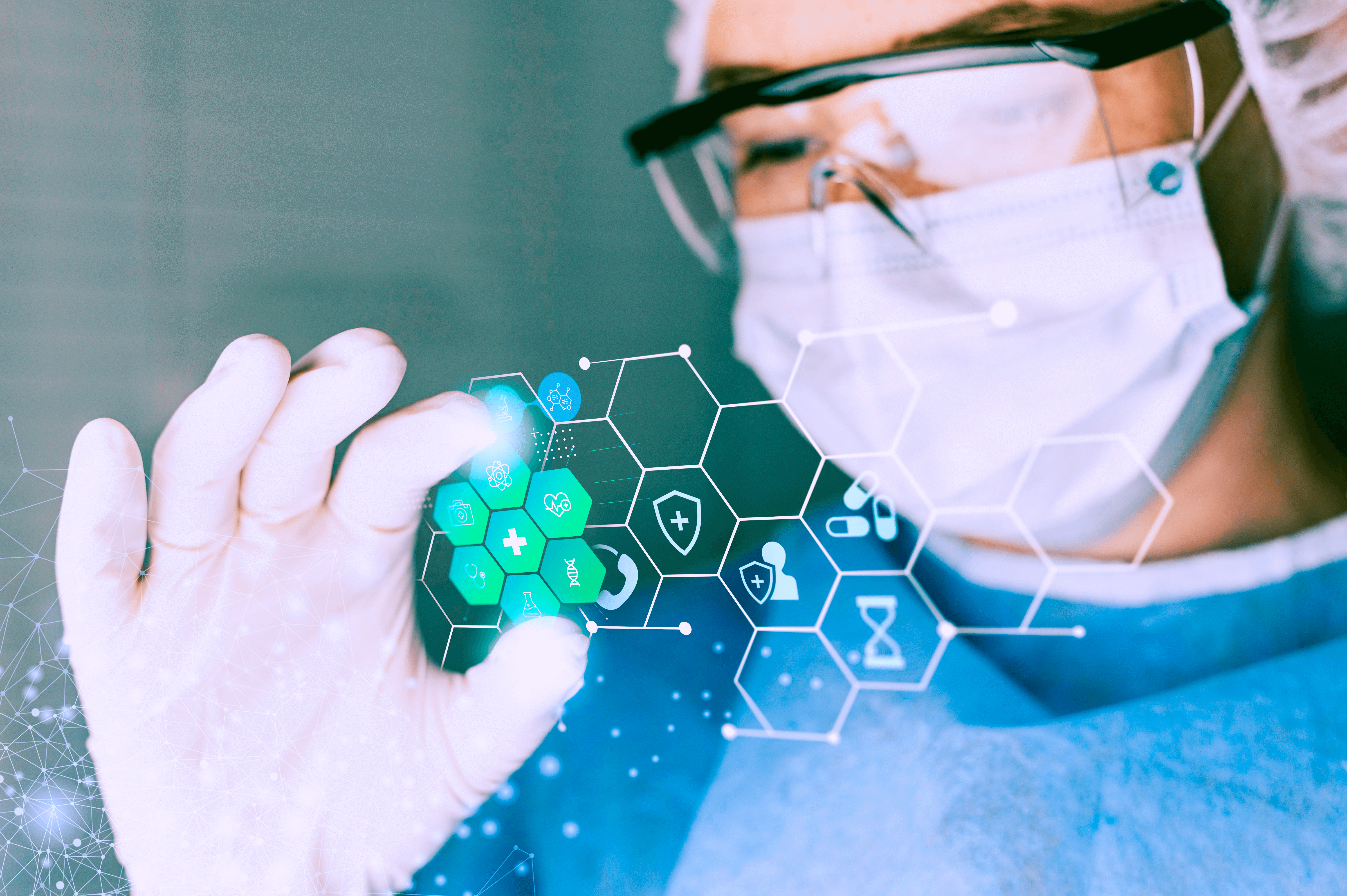 medical-banner-with-doctor-wearing-goggles